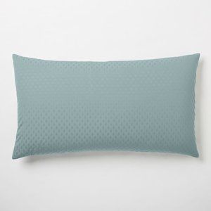 2 West Elm King Teal Pillow Shams NWT
